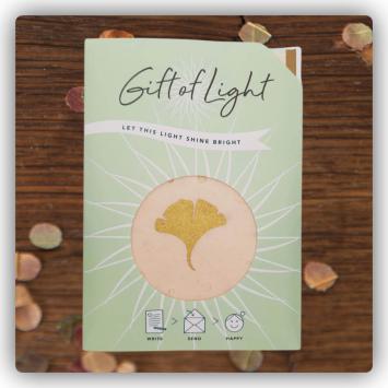 Geschenklichtje Ginko