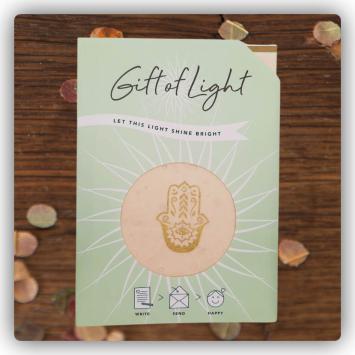 Geschenklichtje 06 Hamsa