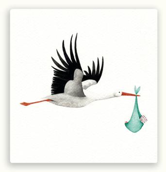 Vierkante postkaart LY09