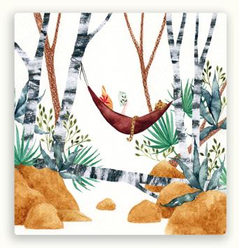 Vierkante postkaart LY12