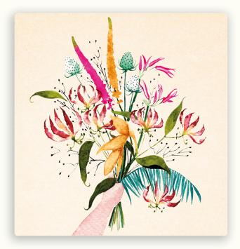 Vierkante postkaart LY25