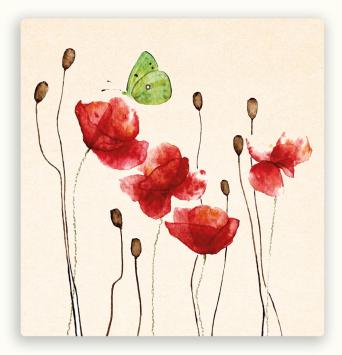 Vierkante postkaart LY32