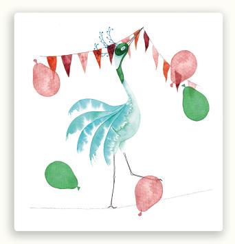 Vierkante postkaart LY53