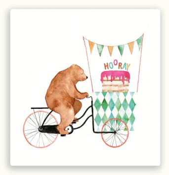 Vierkante postkaart LY56