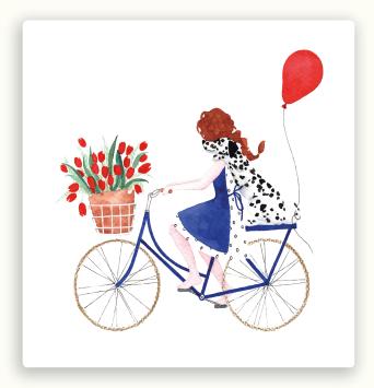 Vierkante postkaart LY60