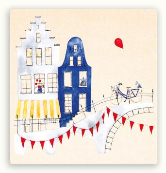 Vierkante postkaart LY68