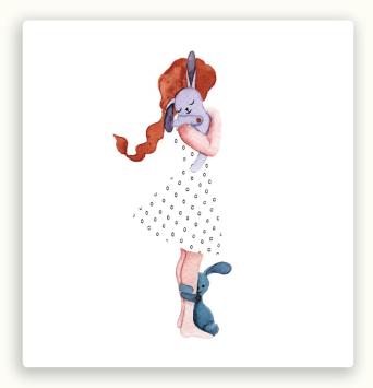 Vierkante postkaart LY70