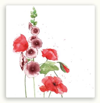 Vierkante postkaart LY71