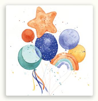 Vierkante postkaart LY74